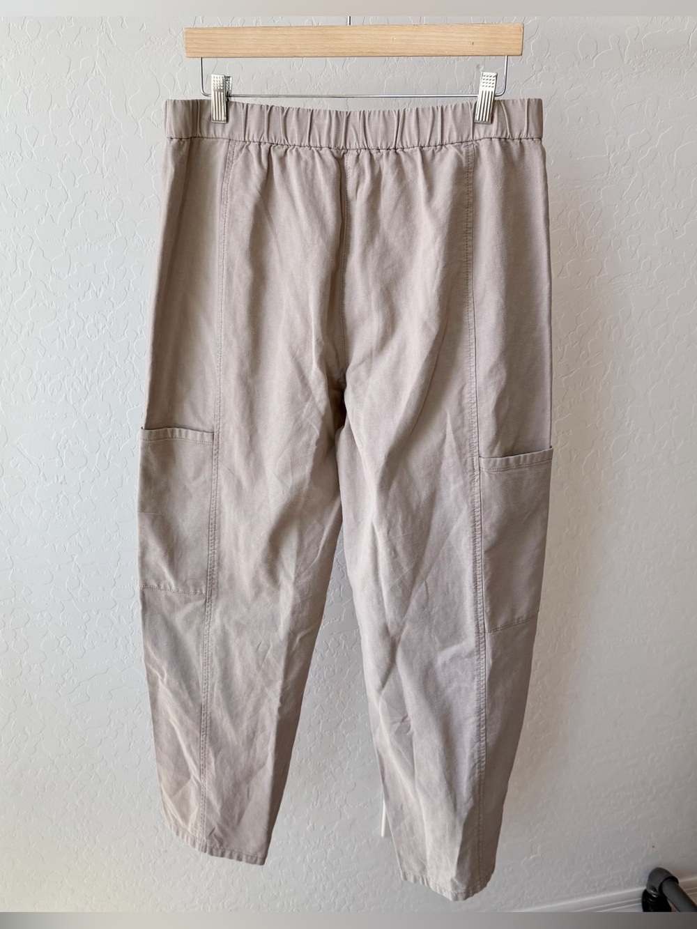 Eileen Fisher Cotton Hemp Stretch Lantern Pants - Picture 4 of 8